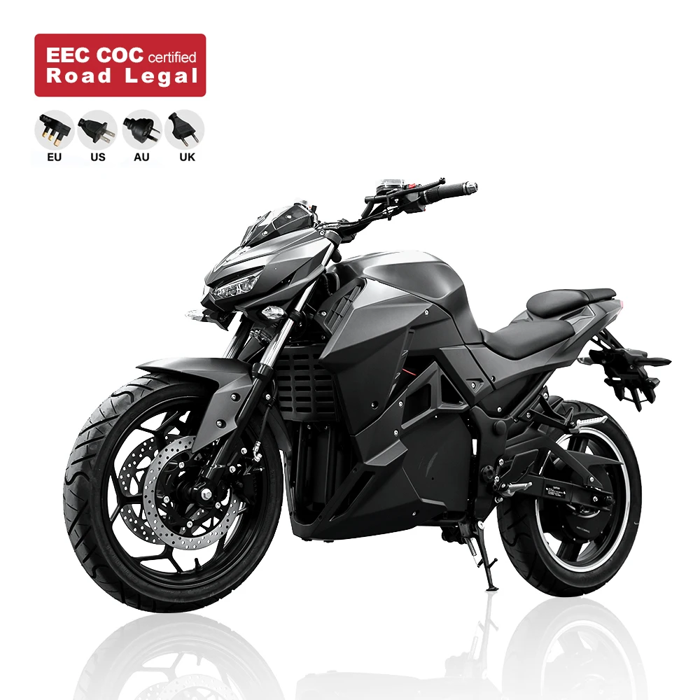 HEZZO M7 72V 5000W Electric Motorcycle High Power Motorbike 120Ah Lithium Battery EEC COC Certified E Motorcycle Racing Ebike