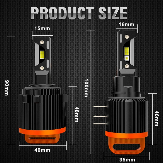 Bombillas led h7, Faros LED antiniebla para coche, bombillas Canbus H15 de  1000W, G2, 12V, DRL