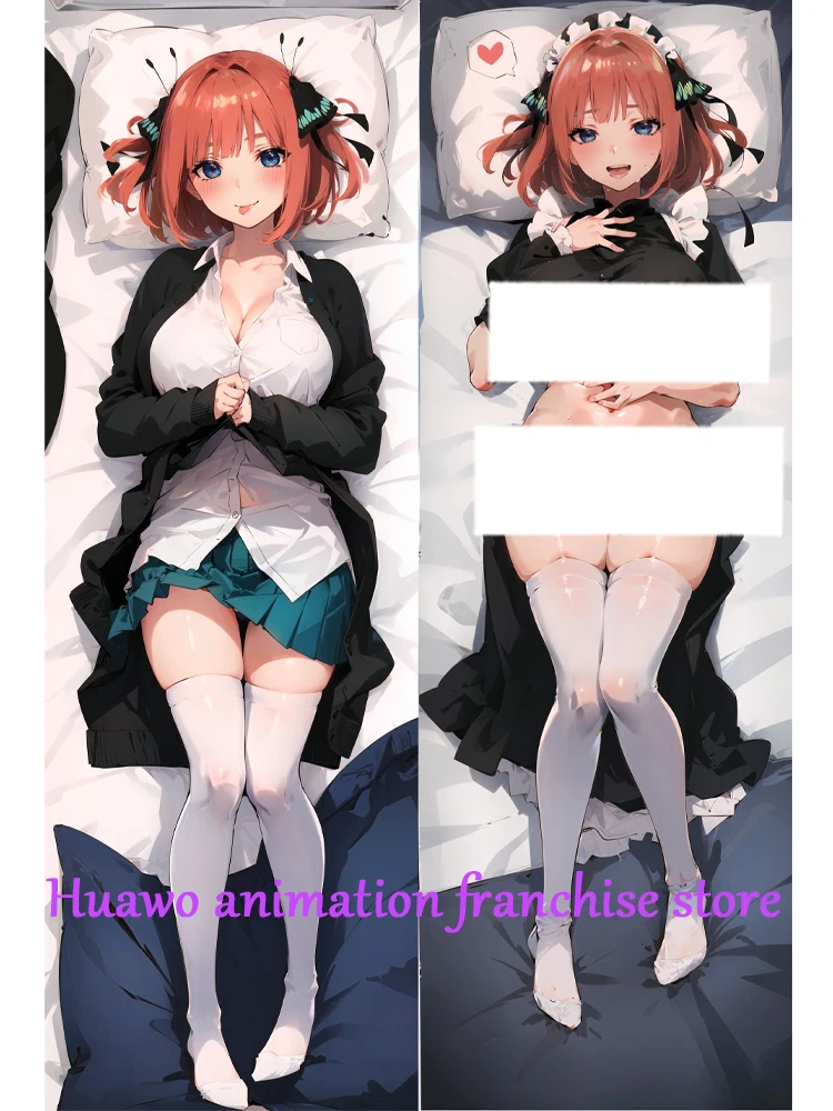 

Anime Dakimakura Pillow Nino Nakano 2-Side Print Pillowcase Hugging Body Cushion Cover Otaku Waifuristmas Decoration 2023