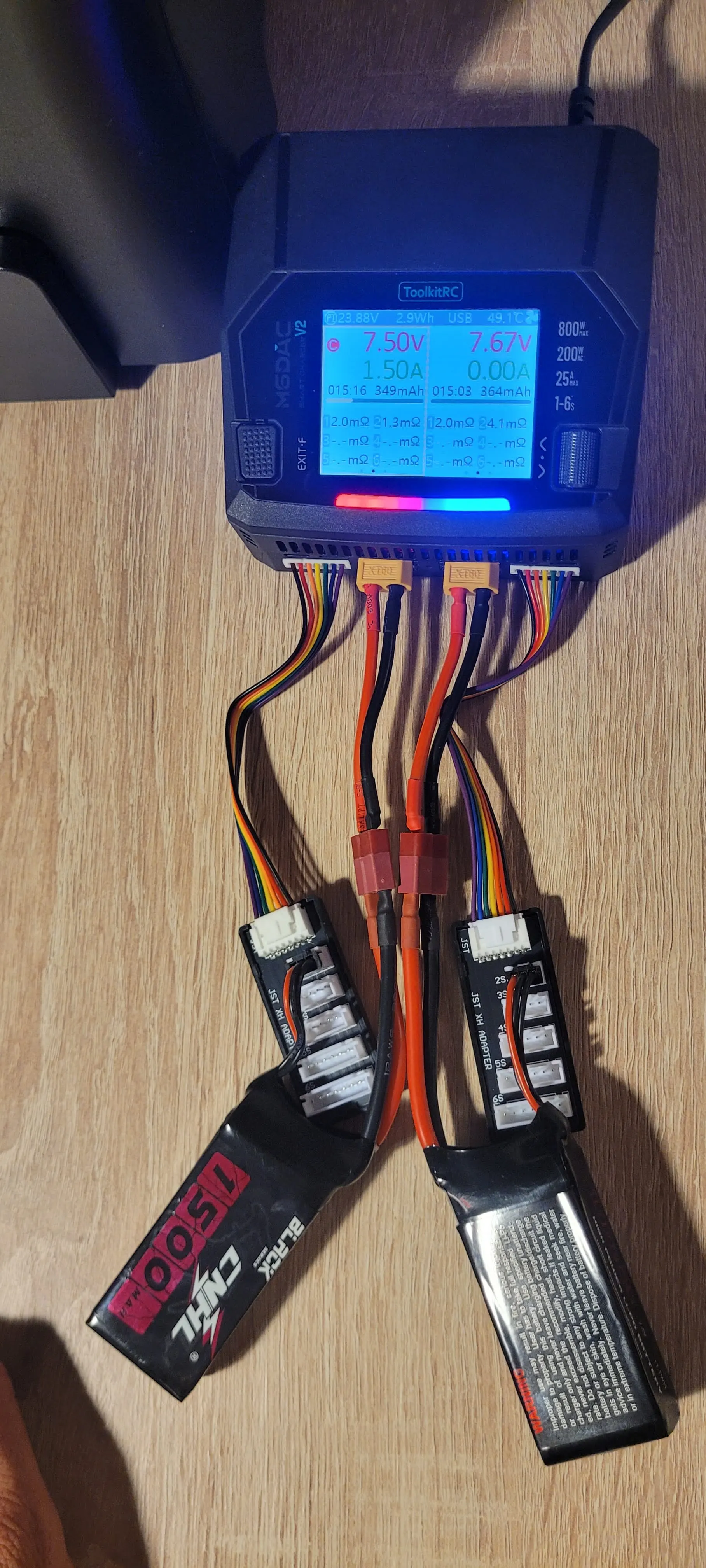 2pcs CNHL 2S Lipo Battery 7.4V 1100mAh 1300mAh 1500mAh 100C With XT60 Dean T Plug For RC FPV Airplane Drone Heli Quadcopter photo review