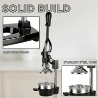 Presse-agrumes manuelle en fonte SAEIV pour usage commercial, panneaux de pressage robustes pour un jus d'orange frais 6