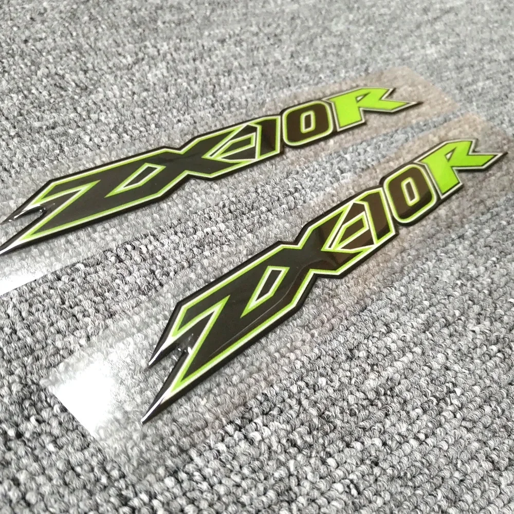 Motorcycle Stickers For Kawasaki Ninja ZX-10R ZX10R ZX 10R Tank Pad Fairing Upper Body Shell Decoration Decal Sticker Gas Knee