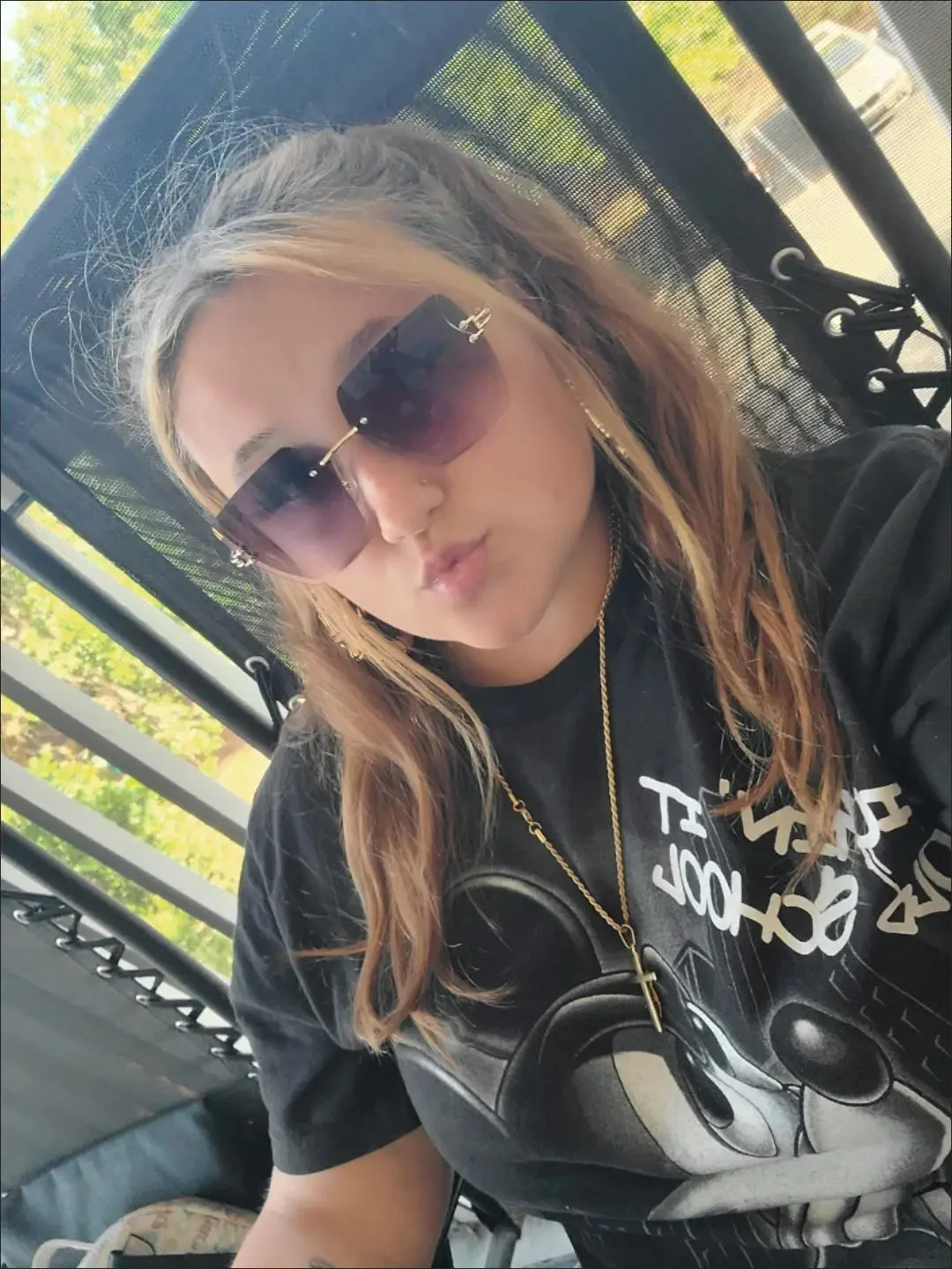 2025 Fashion Oversized Rimless Sunglasses photo review