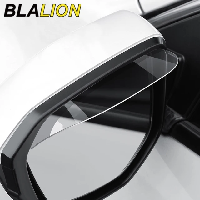BLALION 2PCS Car Rearview Mirror Rain Eyebrow Rain Shield Universal Rearview Snow Sun Visor Rain Cover Safe Driving Accessories 1