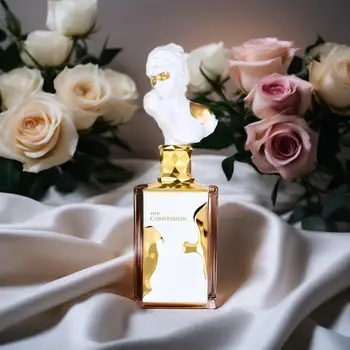 Her Confession Extrait de Parfum 100ml – Designer-Inspired Luxury Fragrance, Unique Sculpture Cap, Long-Lasting Perfume for Her