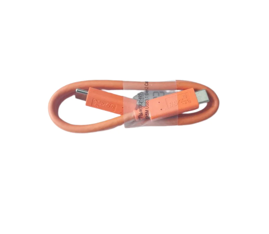 Orange USB-C to USB-C CABLE Cord 20in/50cm For LaCie External Portable Hard Drive Rugged 3.0 2TB External Hard Drive E-62