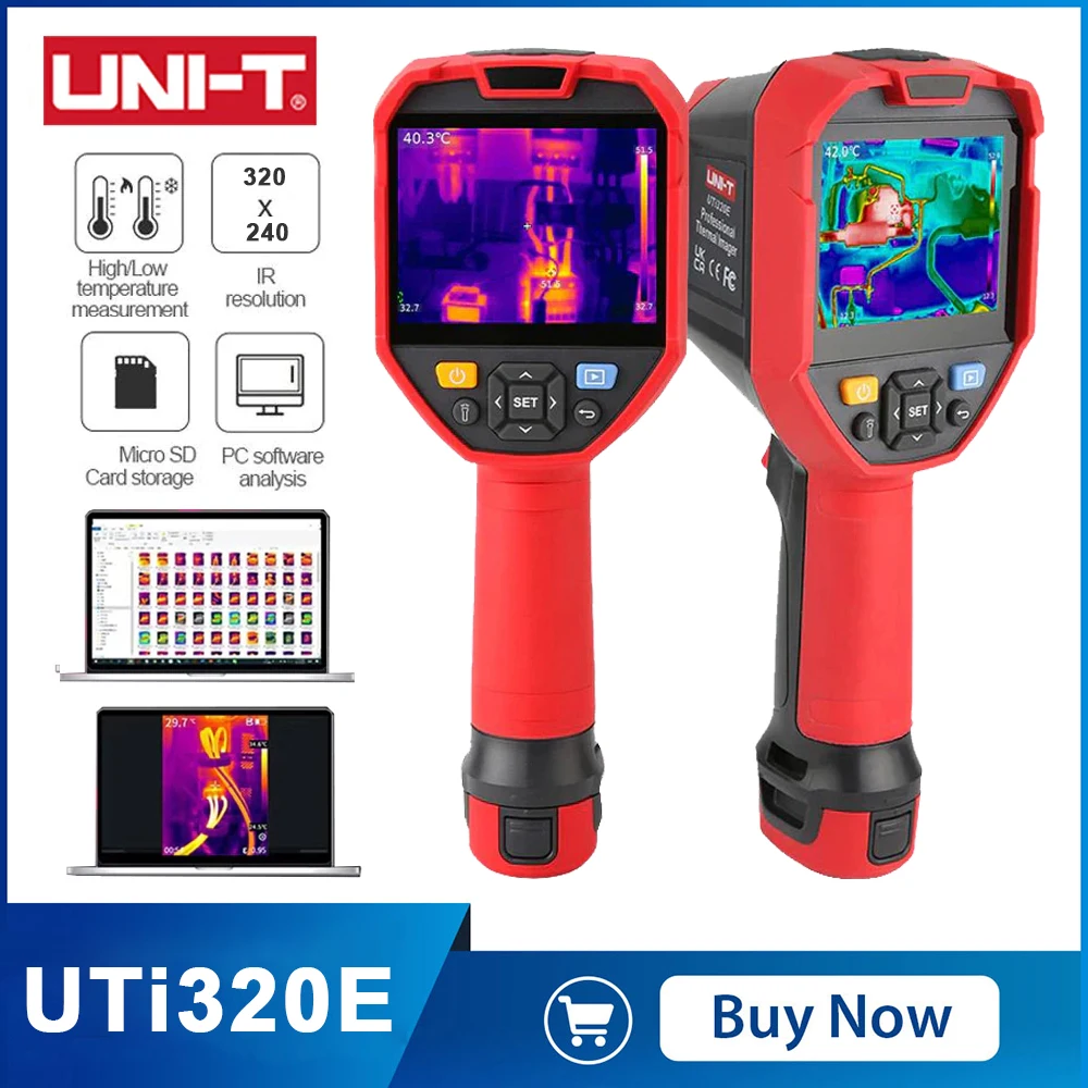 UNI T UTi320E 고해상도 HD 적외선 열화상 카메라, 전기 산업 장비 검사, 320x240| | - AliExpress