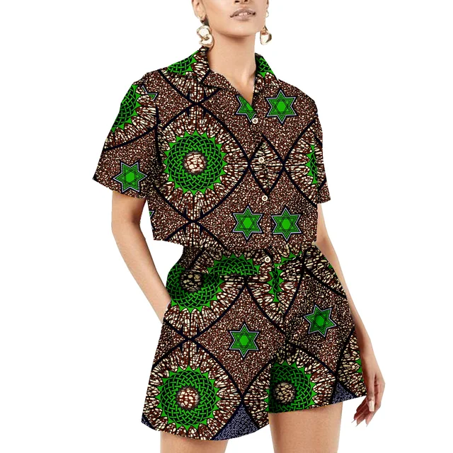 Seun Print Crop Top and Short - Image 2