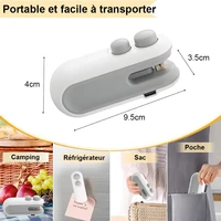 Mini-scelleuse de sacs USB rechargeable 2-en-1 : Scelleuse thermique et coupe-sac portable pour sacs alimentaires, idéale pour la conservation des collations et comme gadget de cuisine 6