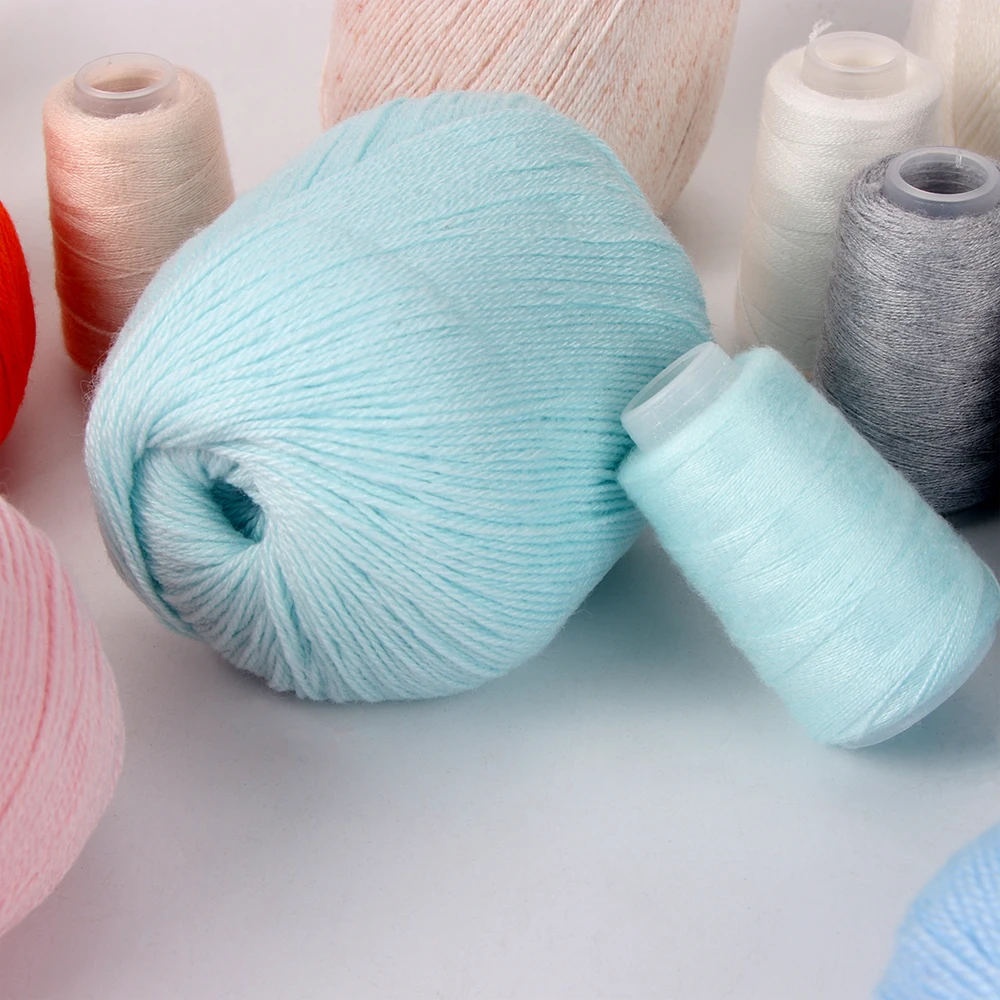 Super Soft Organic Cotton Sock & Baby Knitting Crochet Yarn Blue