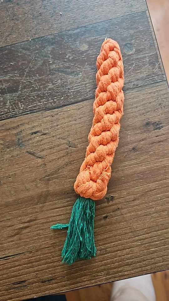 Carrot Rope Pet Toy photo review