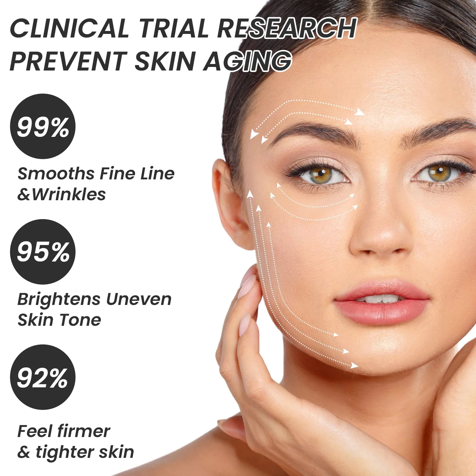 Wrin-kle Removal Serum Lightening Forehead Fine Lines Repair Tighten Lifting Nourishing Brightening Collagen Anti Ag-ing Essence 2