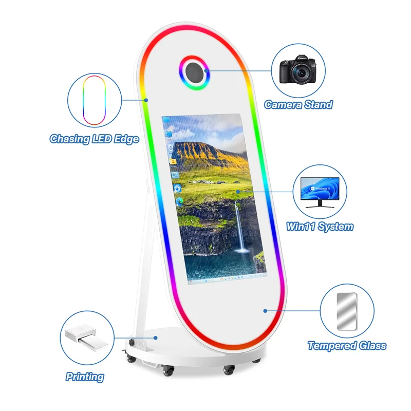 Magic Mirror Photo Booth Instant Print 32 Inch Touch Screen Magic Mirror Photo Booth Selfie LED Light Photo Booth Event for Wedd A068e8a30ab47446fb337cee1c4c7ae1bx