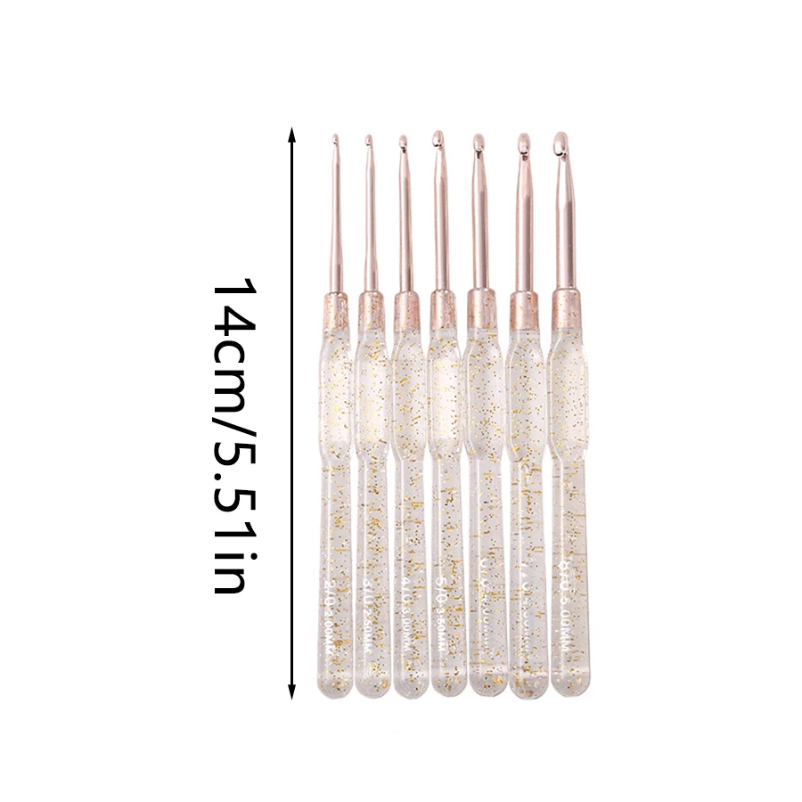 Colorful Crochet Hook Set with Counting Clips - 37-Piece DIY Knitting Tool Collection