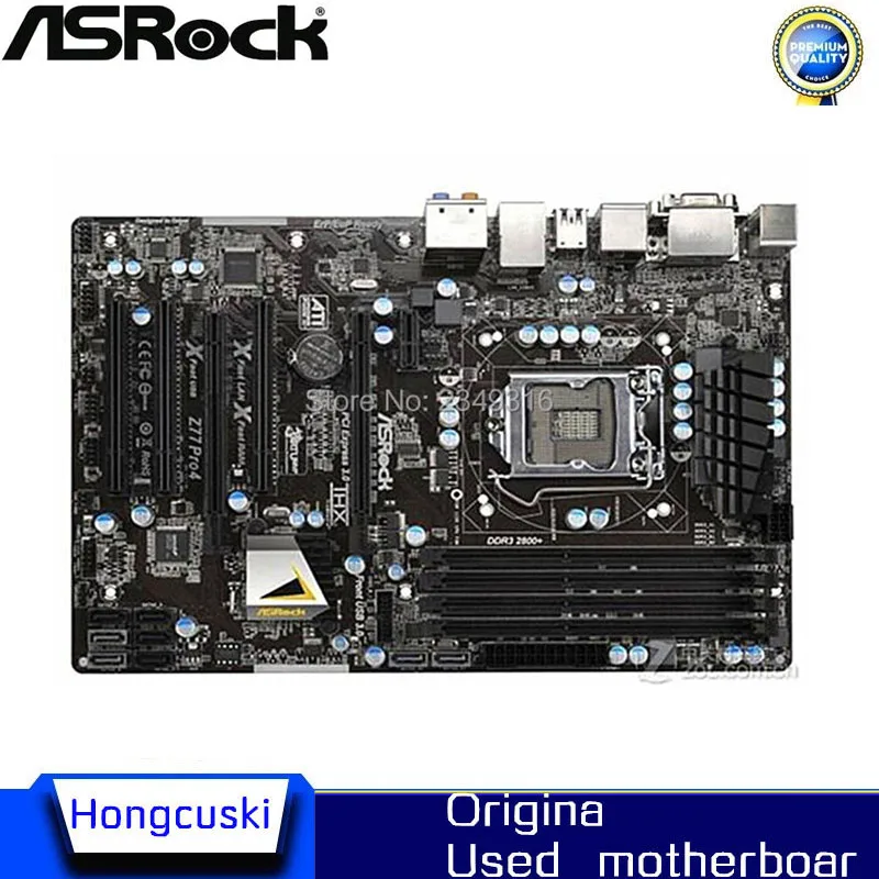 Utilizzato Per Asrock Z77 Pro4 Desktop Board Z77 Scheda Madre Slot Lga1155 Ddr3 Sata3 Usb3.0 Supporto I7 3770K