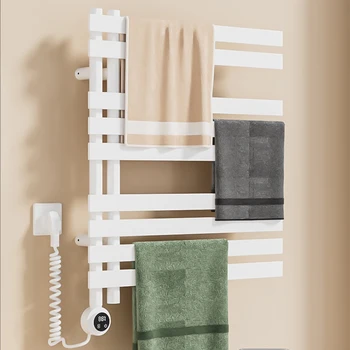 ห้องน้ํา ราวแขวนผ้าเช็ดตัวไฟฟ้า เครื่องอุ่นผ้าเช็ดตัว อุณหภูมิควบคุม ตัวจับเวลาในตัว ราวแขวนผ้าอุ่น เครื่องอบผ้าเช็ดตัว อุปกรณ์ห้องน้ํา 1