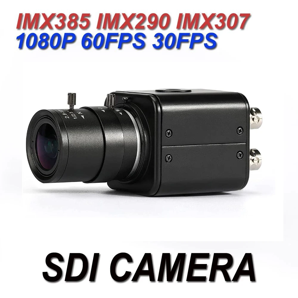 CCTV Industrial IMX385 IMX290 IMX307, HD-SDI, 60FPS, 50FPS, 2.0MP, 1080P, Mini caja de transmisión de seguridad, cámara SDI médica en vivo