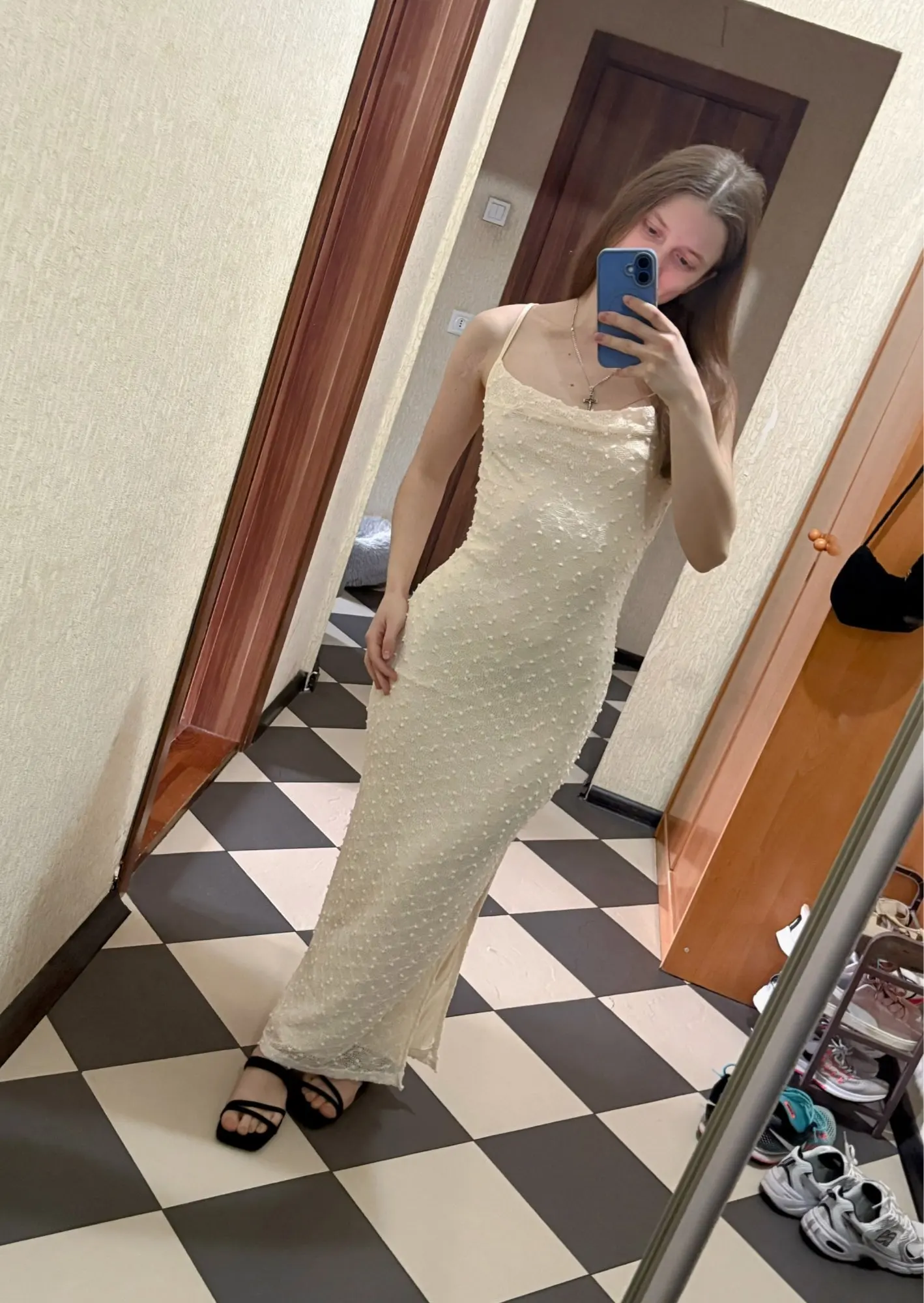 Chic Backless A-Line Dress for Effortless Vacation Style photo review