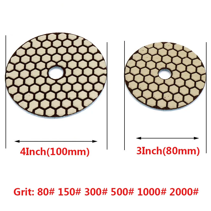 Рисунок 4 - 3 дюйма 4 дюйма Сухие алмазные полировальные диски