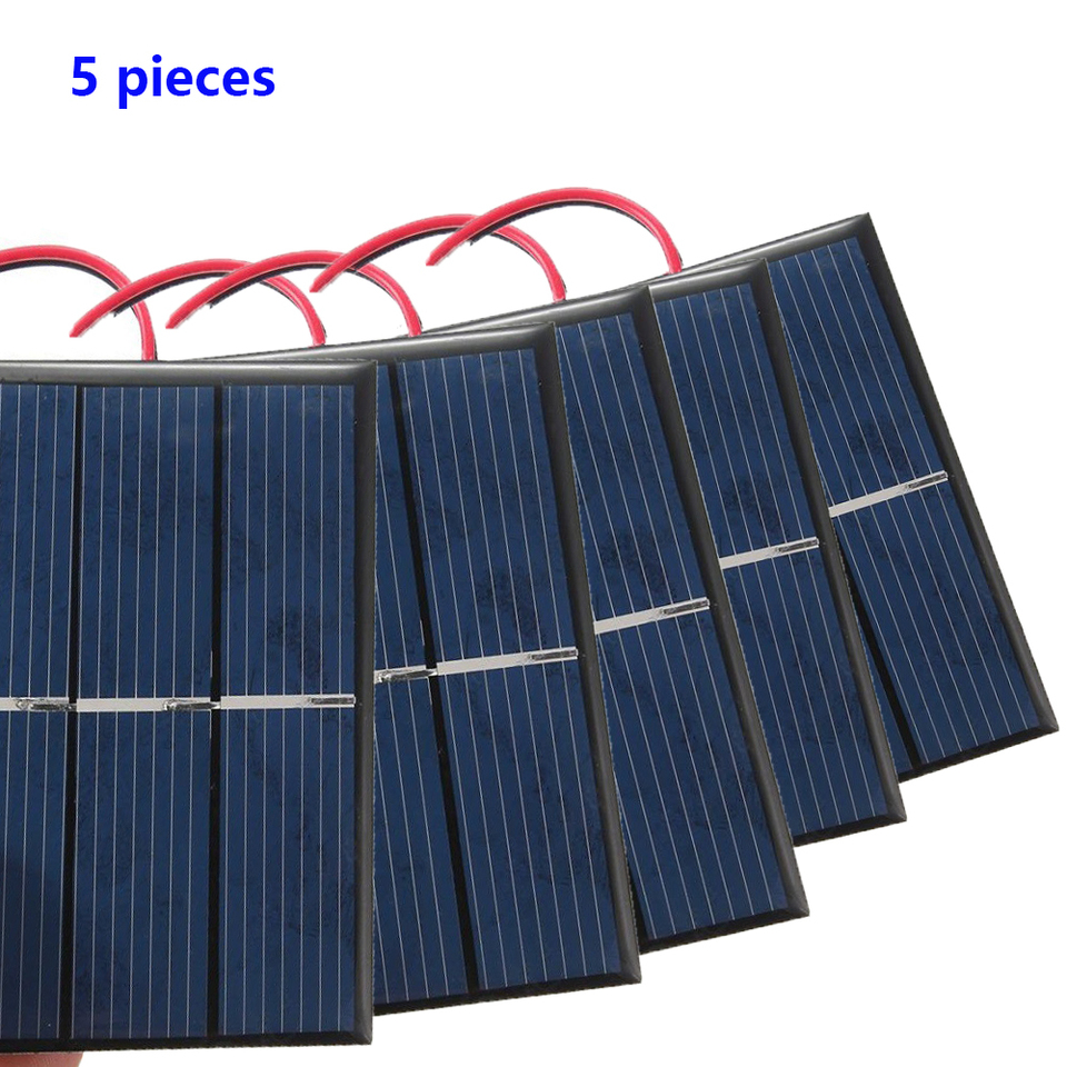 Solar Panel 1.5V 0.65W Polycrystalline Solar Panel Mini Solar Panel for DIY Charger 60 X 80 X 3mm Solar Toys and more.
