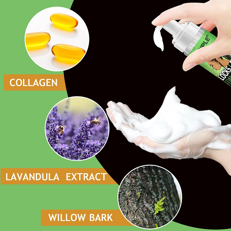 GOIPLE 237ml Braid Mousse for African Women Extra Hold Control Braids Spray Twist Locs High Shine Moisturize Foam Styling Mousse 4