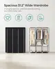 Portable Closet, Wardrobe Closet Organizer with Cover, 3 Hanging Rods and Shelves, 4 Side Pockets, 51.2 x 17.7 x 65.7 Inches, La 2