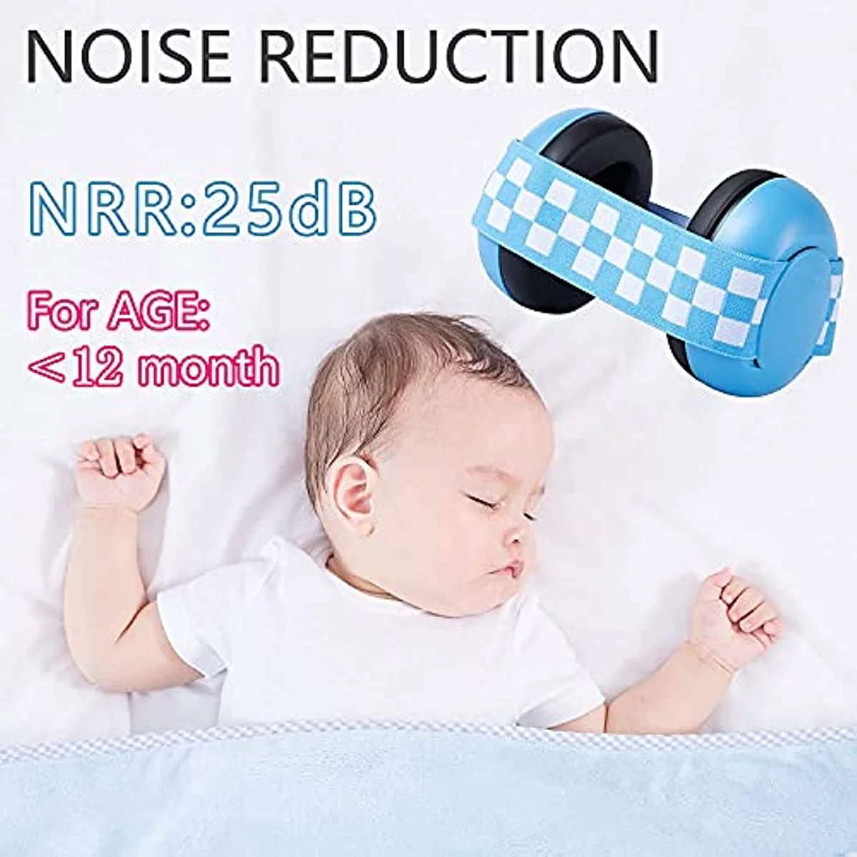 Protège-oreilles Anti-bruit pour bébé, avec sangle élastique, Protection auditive, pour enfants, casque de sommeil