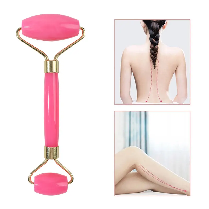 Rose resin massage spa roller guasha board massage scrapers plate for face neck back body relaxation anti-aging skin massager neck massager face massager silicone face roller guasha board
