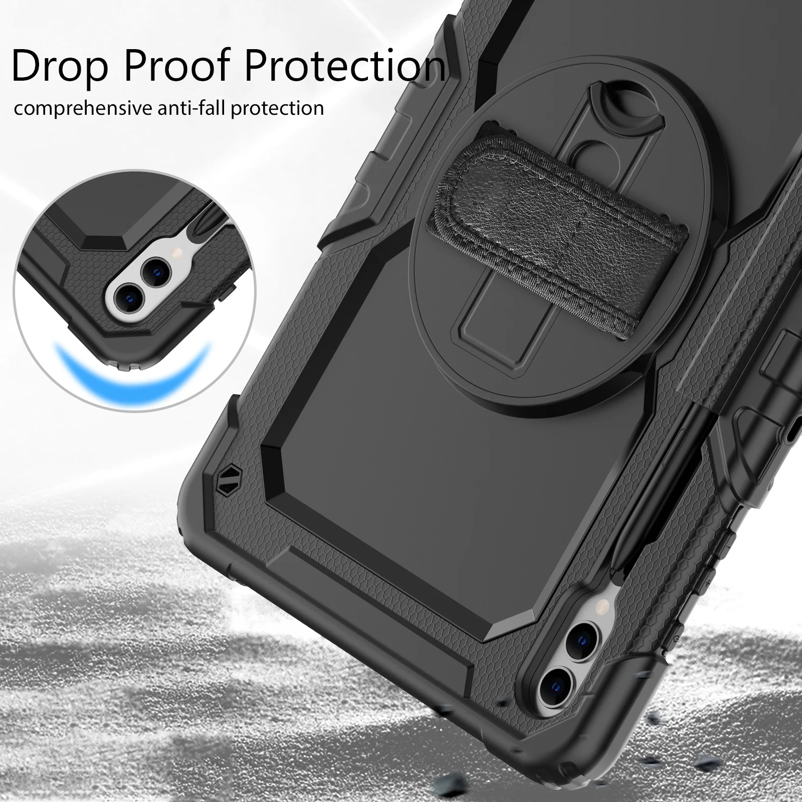 Prova de Choque Tablet Capa com Alça Capa para Samsung Galaxy Tab S911 em Geração Tabs Plus a s6 Lite s8 a7 S911 em à - Imagem 2
