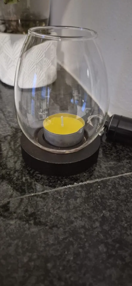 Transparent Glass Candle Holder Candlestick Retro Round Hollow Windproof Candle Holders Wedding Party Dining Table Decorations photo review