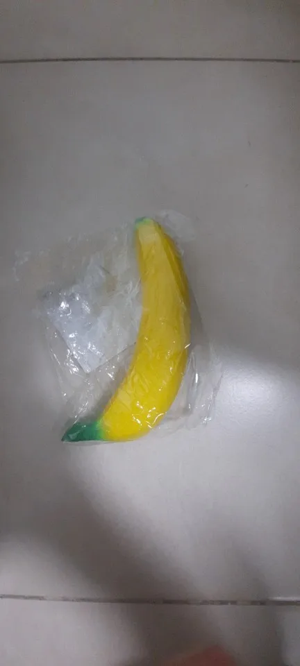 Anti-stress Squishy Banana Toys Slow Rising Jumbo Squishy Fruit Squeeze Toy Funny Stress Reliever Reduce Pressure Prop photo review