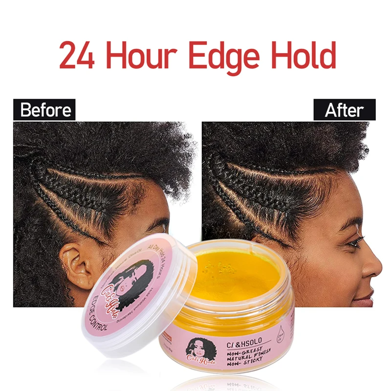 24 Hour Hold Edge Control for Black Women Hair Styling Gel Slick Bangs Baby Hair Wax Long Lasting Smooth Frizz Pomade Wholesale 3