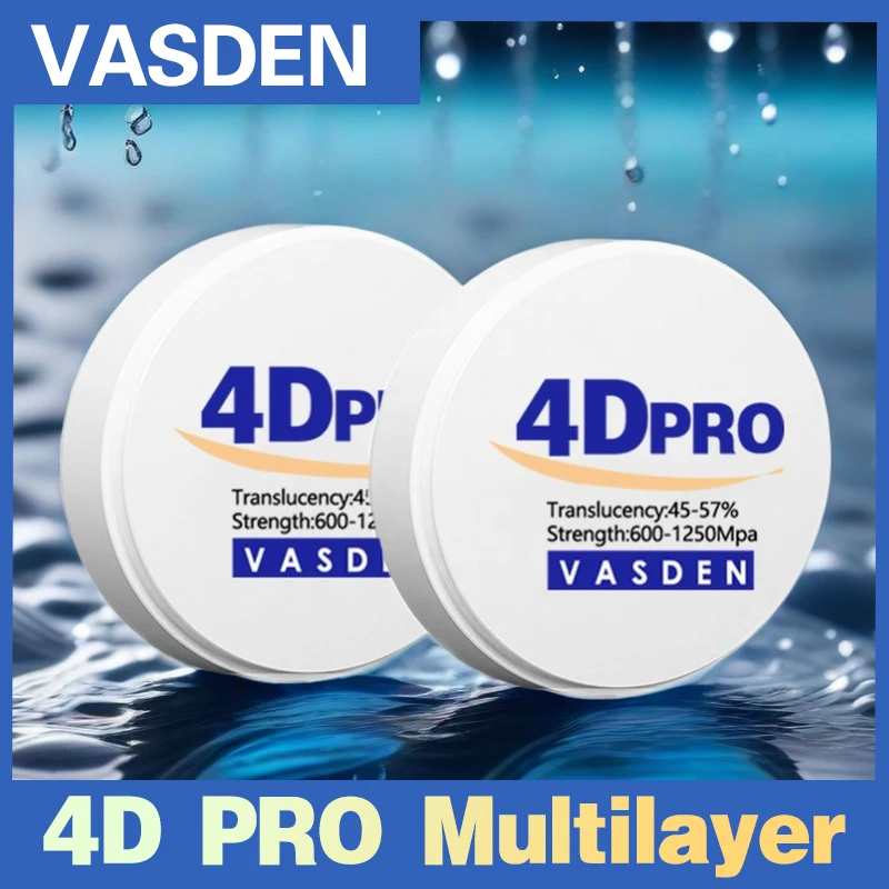 

A3 Color 4D PRO Multilayer Dental Zirconia Blocks 98mm Zirconia Disc Dental Lab Material CAD/CAM Milling Blank