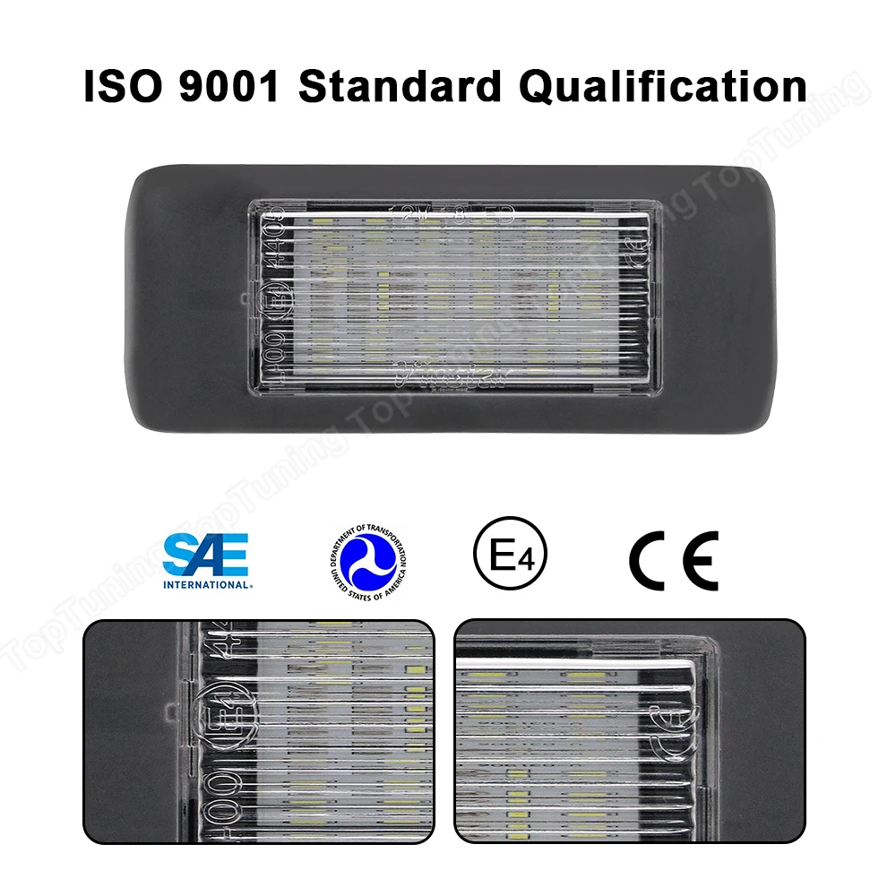 For Cadillac EScalade ESV ATS LED Number License Plate Light Lamp For Opel Astra J Sports Tourer Estate Zafira Tourer C