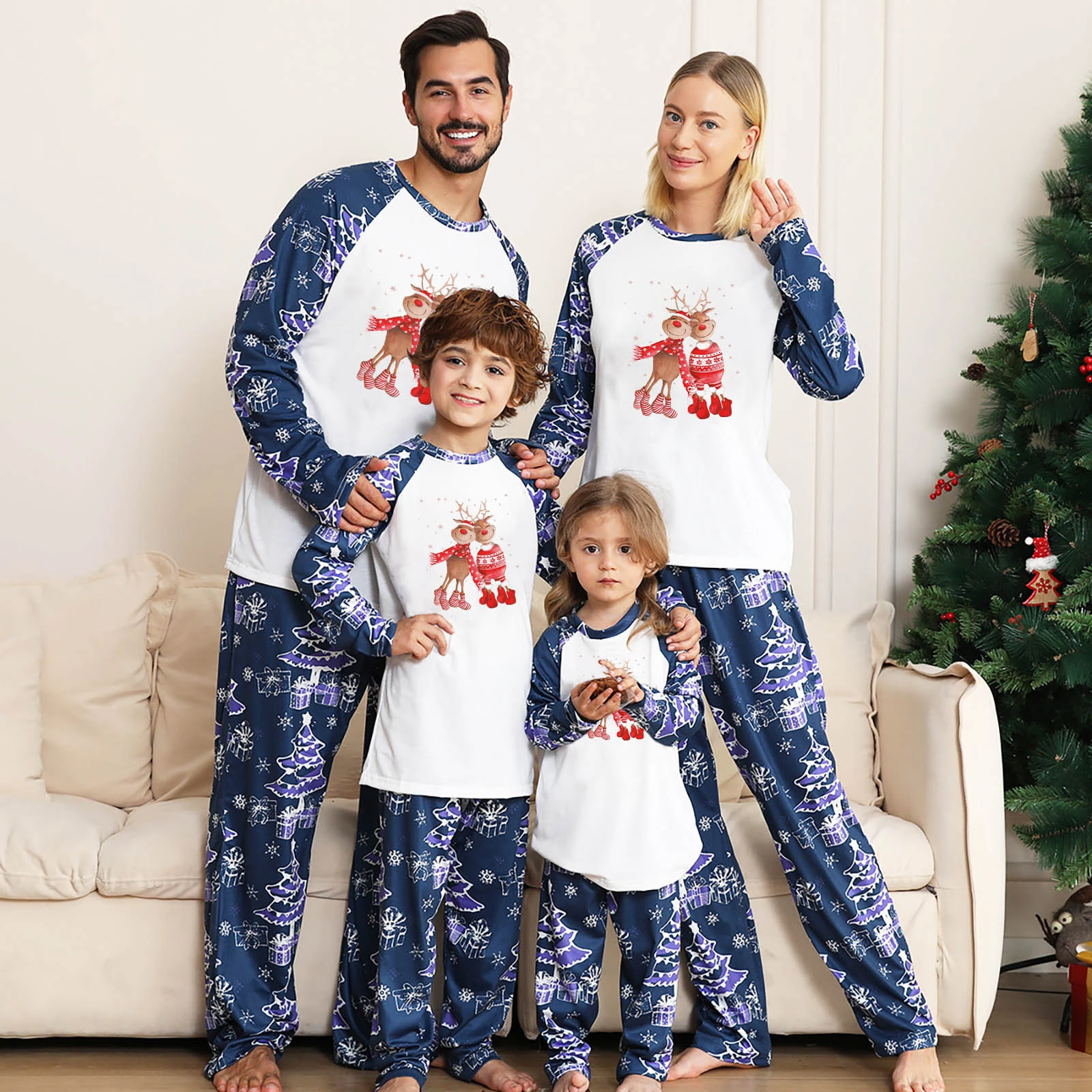 de Navidad para la familia, conjunto de 2 piezas, ropa de dormir de Navidad, pijamas familiares a juego, ropa para niños| | - AliExpress