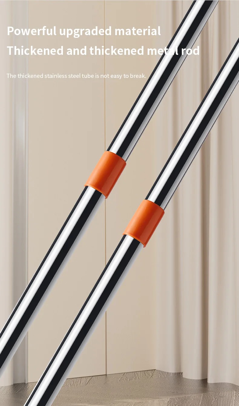 Triangle Microfiber Wall Cleaning Mop With Long Handle Adjustable Dry And Wet Dust Mop For Floor Ceiling Window Wall Cleaning_voghion.com