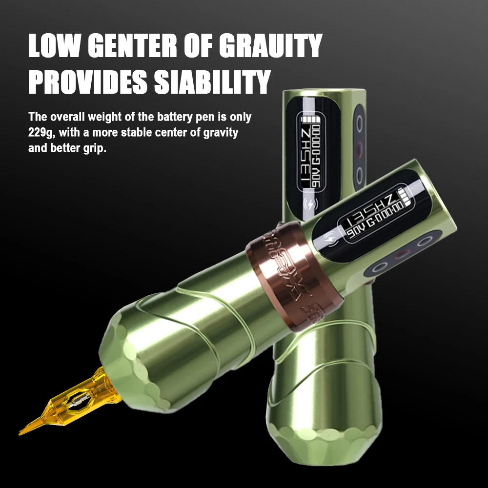 YILONG MAX Tattoo Machine Cartridge Pen 2400mAh Large Capacity Battery Coreless Motor  Pen Machine For Tattoo Artists 3