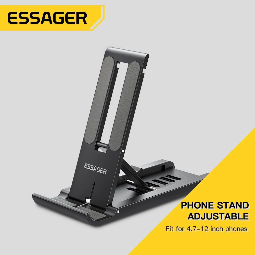  Essager Portable Desktop Holder Foldable Mini Moblie Phone Stand For iphone 13 Pro Max iPad Xiaomi Desk Bracket Portable Stand 