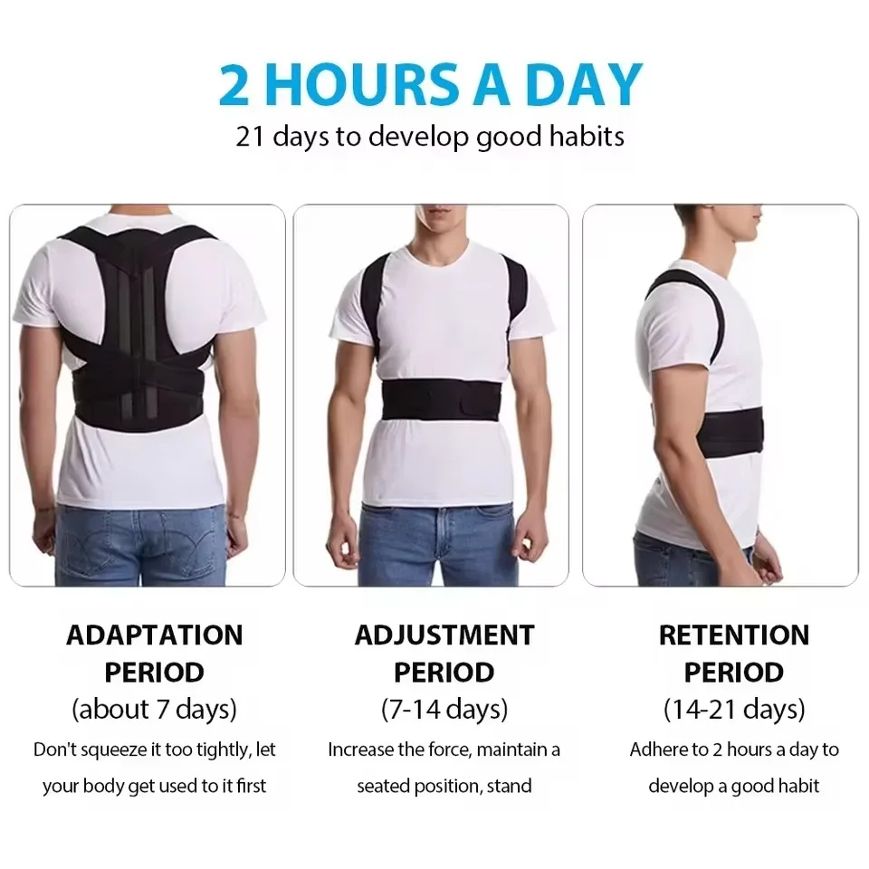 Back Posture Corrector Scoliosis Back Brace Spine Corset Shoulder Therapy Support Posture Correction Belt Orthopedic 5