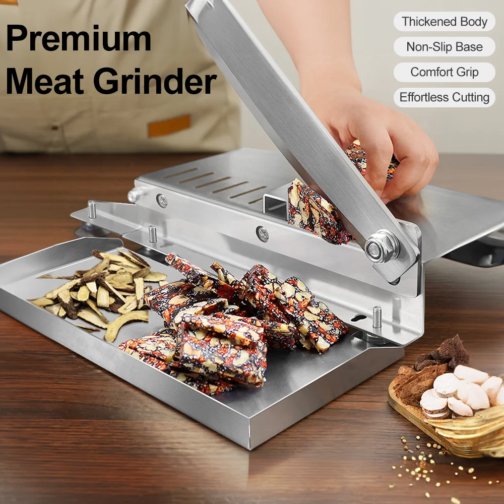 Food Beef Cutter Slicing Stainless Steel Fish Frozen Meat Bone Chopping Knife Easy-Clean Home Cutting Kitchen Tool
