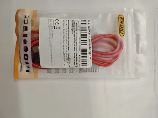 NNBILI 120W Fast Charging USB to C Cable, Nylon Braided, 90 ° Bend Design, Suitable for of Huawei，no xiaomi、iPhone、Samsung ﻿ photo review