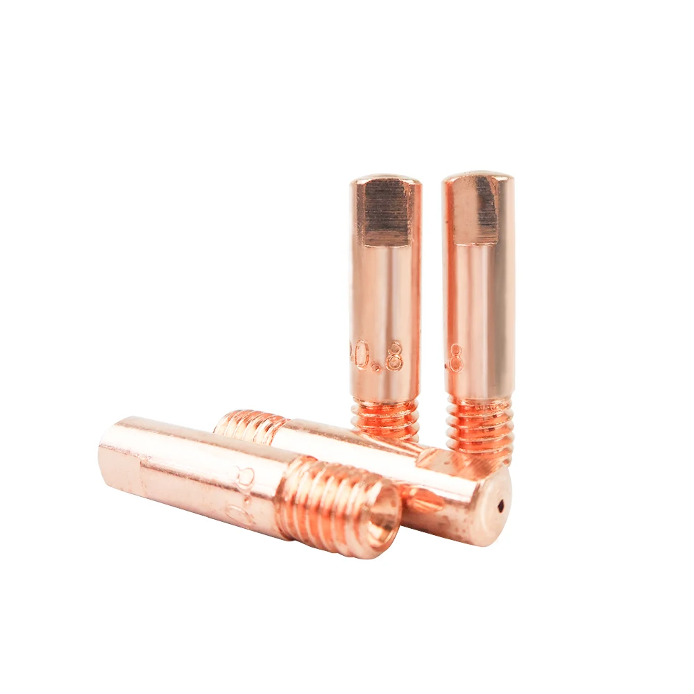 

10PCS Contact Tip Mig 15AK Welding Consumable Contact Tip Gas Nozzle 0.8/1.0/1.2mm