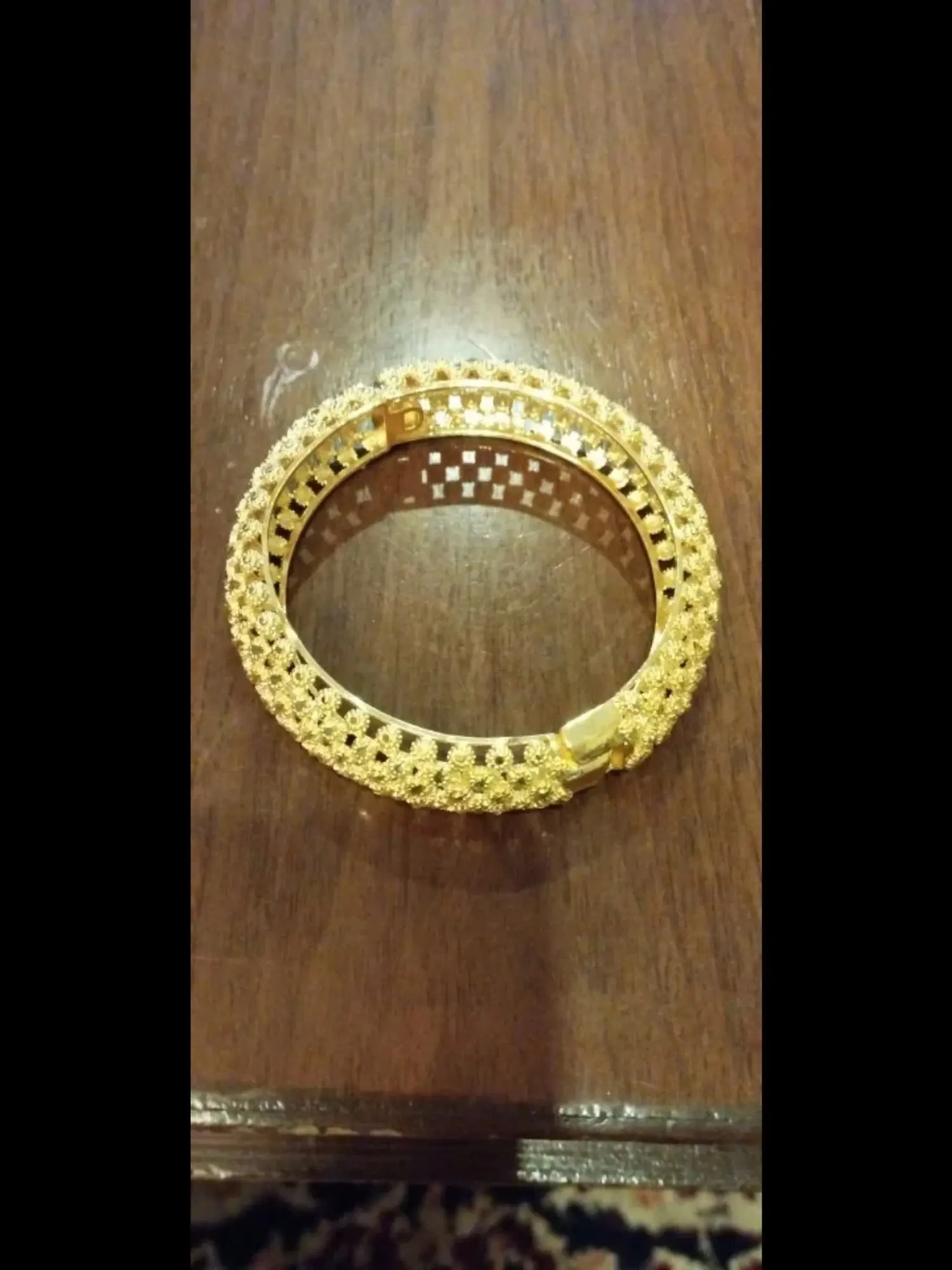 Luxury Gold Color Bangles for Women Girls photo review