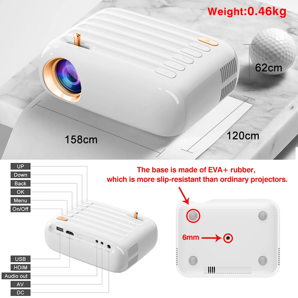 Everycom Led Projector | T3 Mini Projector Everycom R 10 | Everycom X | Video Beam - T3 - Aliexpress