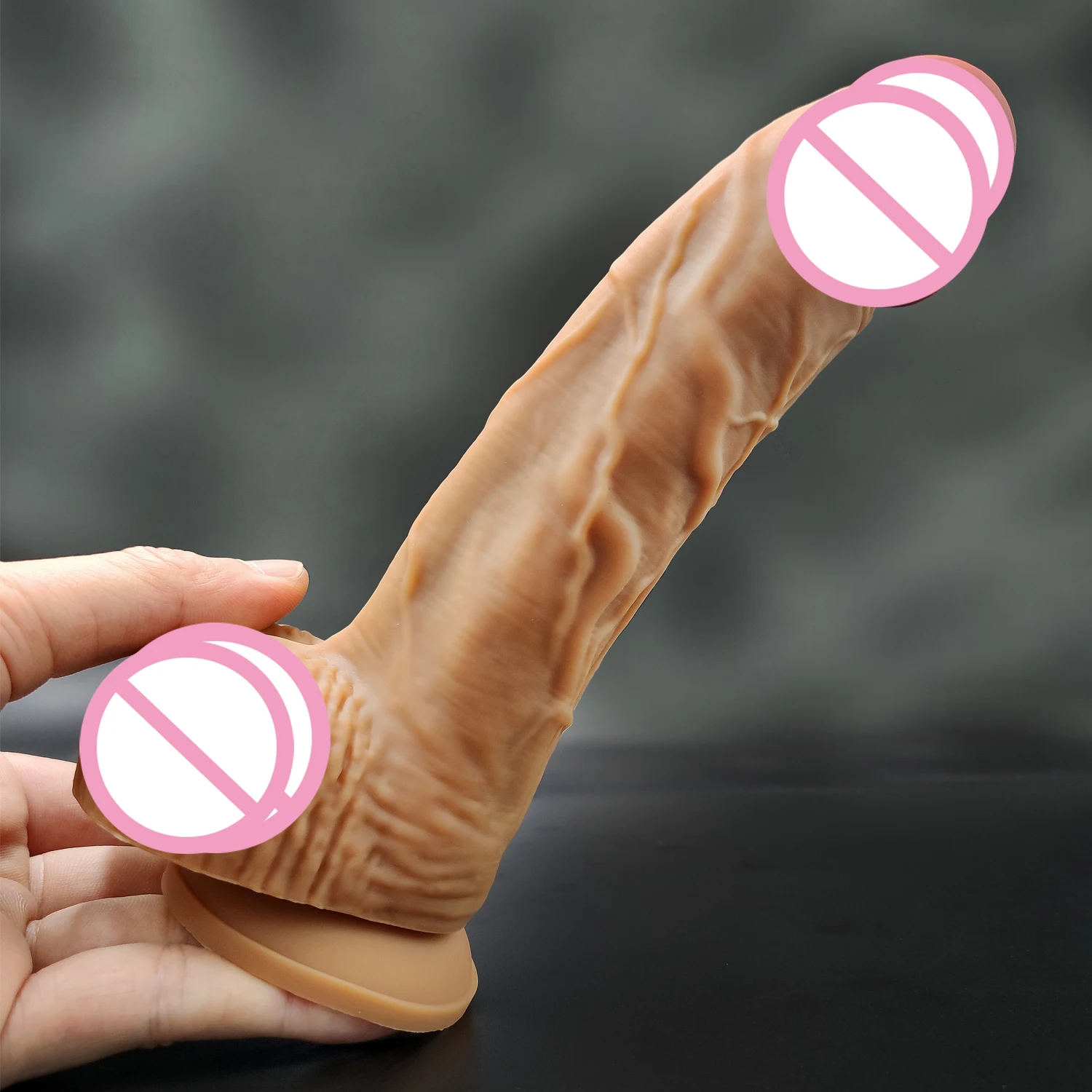 Big Dick Skin Feeling Realistic Penis Soft Huge Dildo Female Masturbator Silicone Ball Suction Cup Dildo Anal Plug Women Gay female sex toys