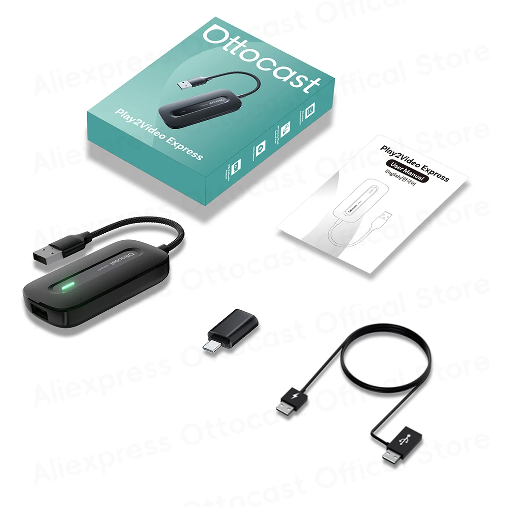 OTTOCAST Play2Video Express Ultra 3.0 Wireless CarPlay Android