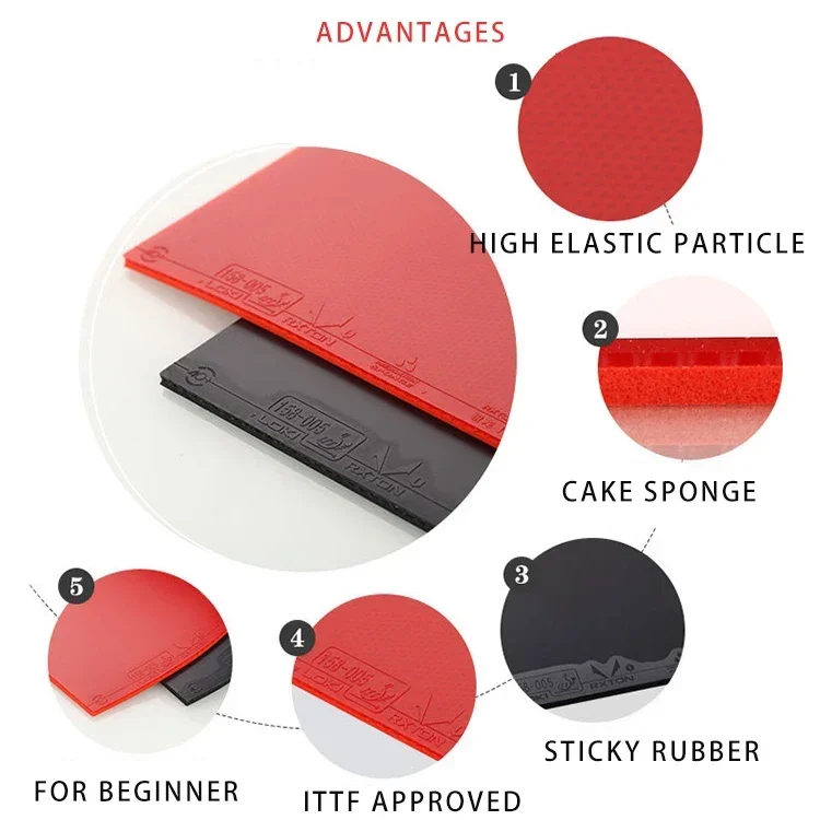 Table Tennis Rubber Original LOKI RXTON 1 Table Tennis Rubber RXTON-1 Allround Spin Control Ping Pong Sponge