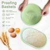 Silicone Bread Basket Baking Dessert Oval Dough Bread Proofing Baskets Collapsible Storage Fermentation Sourdough Basket Kitchen 3