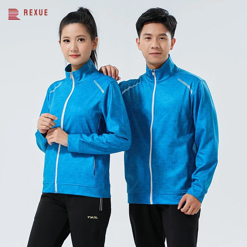 Autumn Winter Men Women Tennis Jacket Print Long Sleeve Table Tennis Ping Pong Badminton Jacket Couple Sportswear