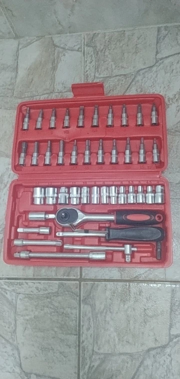 Kit Chaves Jogo Catraca Reversível Soquetes 46 Peças + Maleta photo review